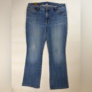 Aura Pants Women Blue Denim Jeans Bootcut Western Medium Wash Mid Rise Size32x28